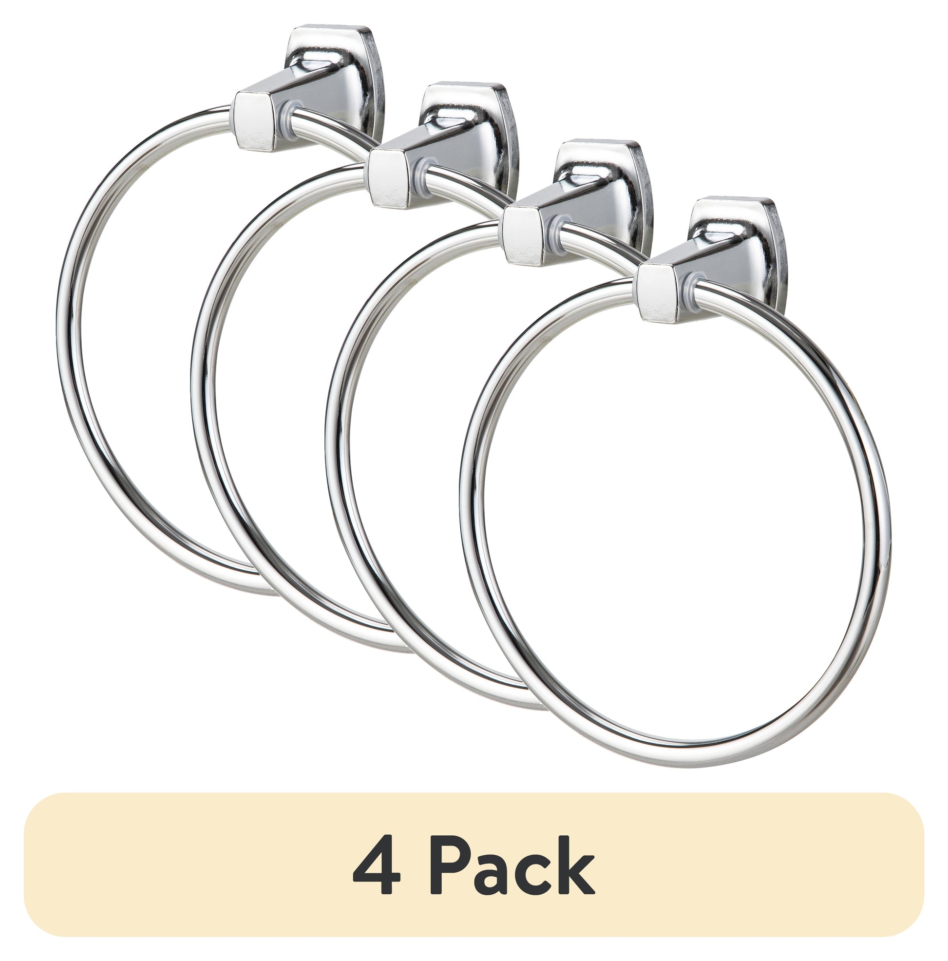 Mainstays Bathroom Towel Holder Ring, Chrome