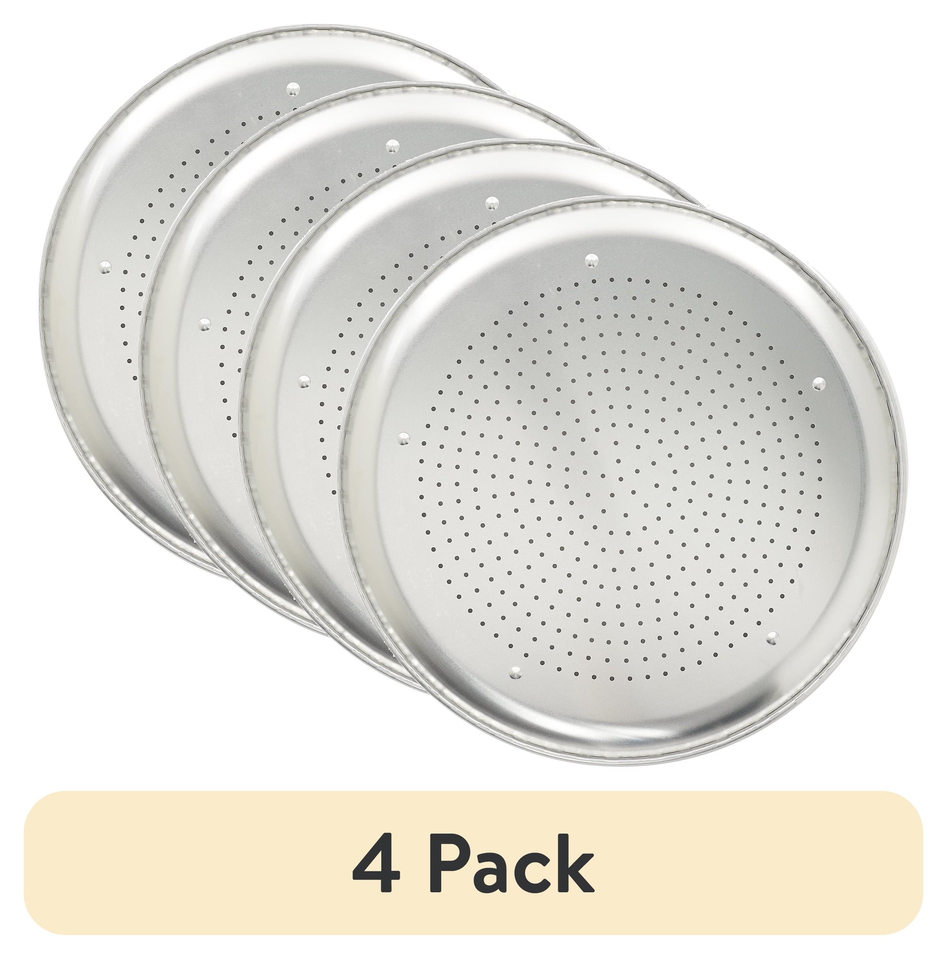 (4 pack) Nordic Ware Naturals 16" Aluminum Air Crisp Pizza Pan