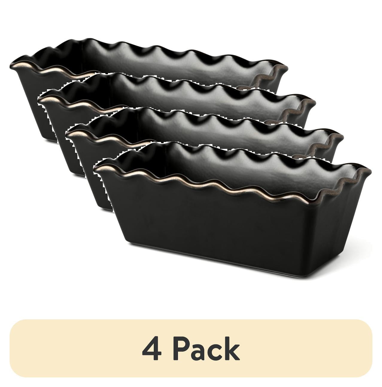 (4 pack) Thyme & Table 9" Loaf Pan Ceramic - Onyx