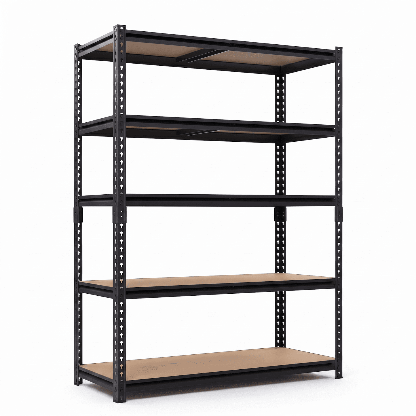Xiweot Heavy Duty Garage Shelves, 2400 lbs 5-Tier Metal Storage Shelves, Adjustable Narrow Storage Rack for Garage Basement Pantry Laundry, Boltless Easy Assembly, 28â€W x 12â€D x 60â€H