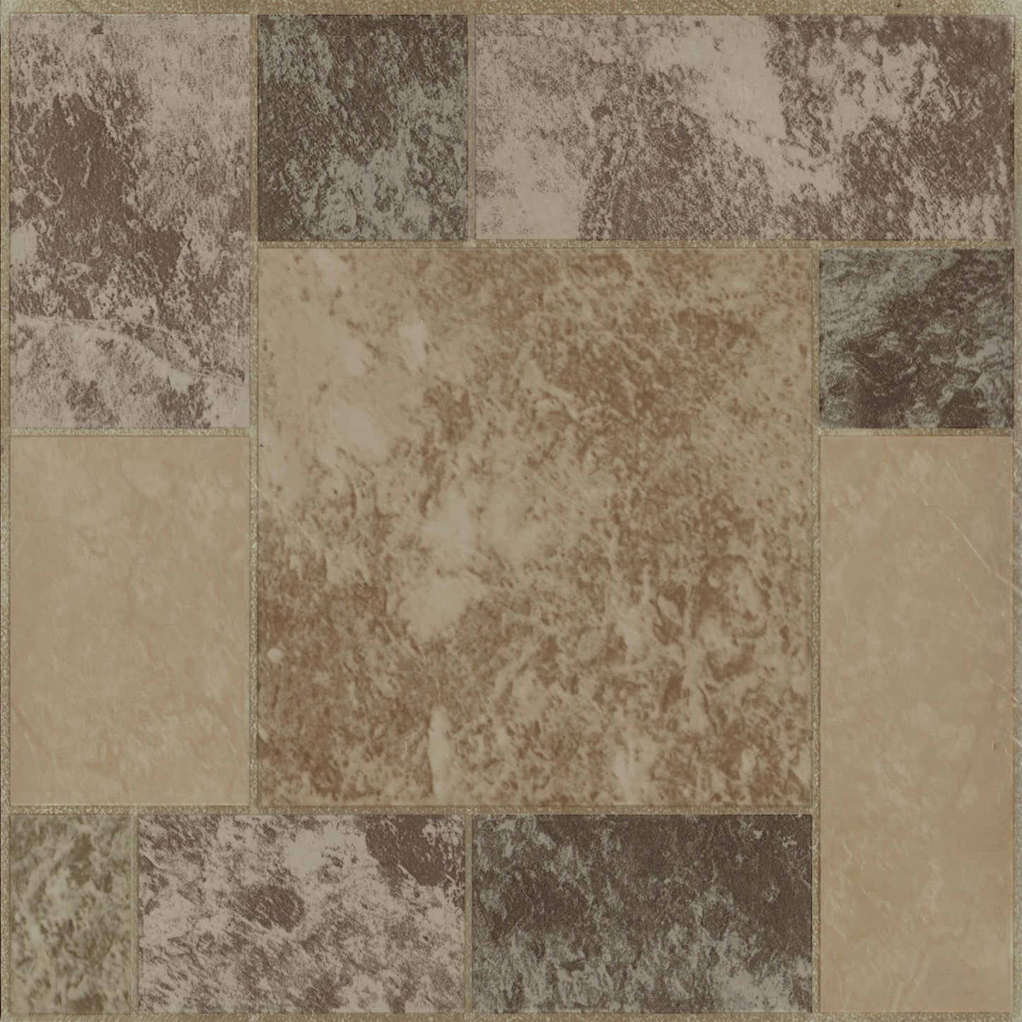 Achim Peel & Stick Vinyl Floor Tiles, 12 x 12, 1.2mm, 20 Count, 20 Square Feet, Marble Blocks