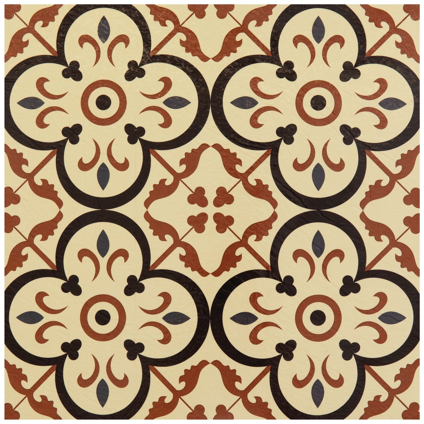Achim Retro Self Adhesive Vinyl Floor Tile - 20 Tiles/20 Sq. ft., 12 x 12, Burch