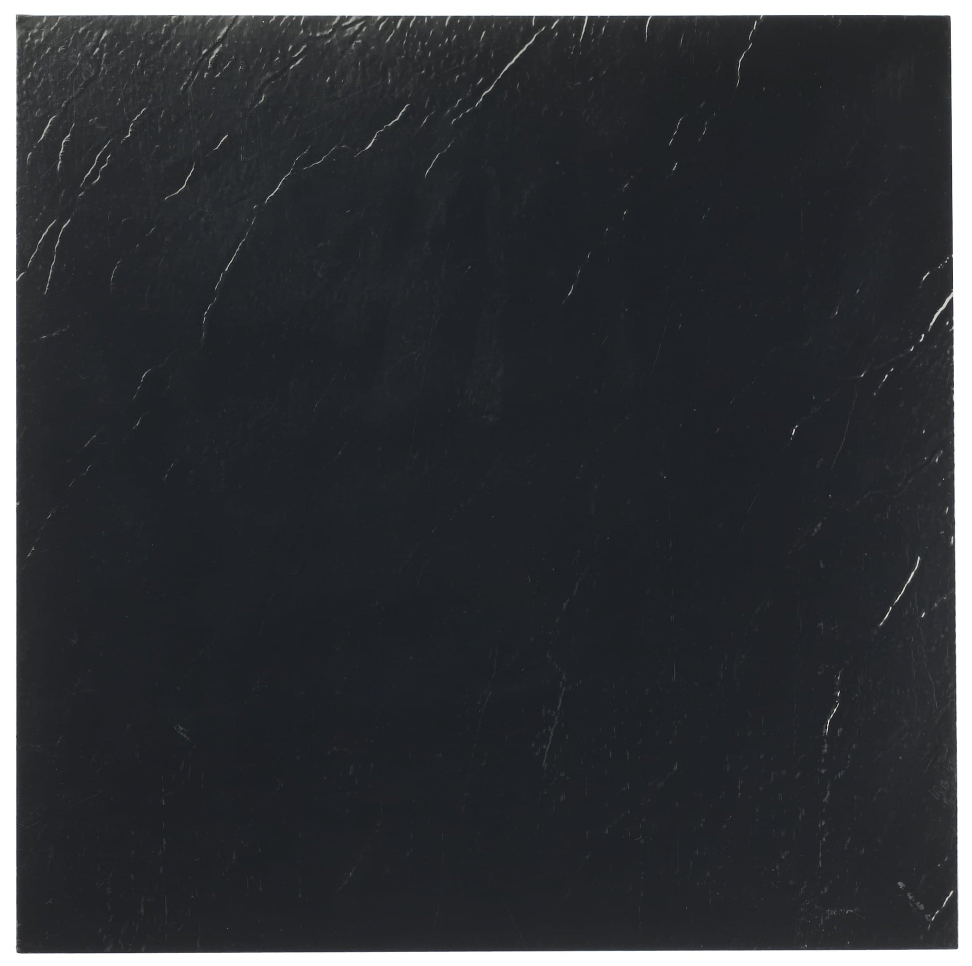 Achim Sterling 12"x12" 1.2mm Peel & Stick Vinyl Floor Tiles 20 Tiles/20 Sq. Ft. Black
