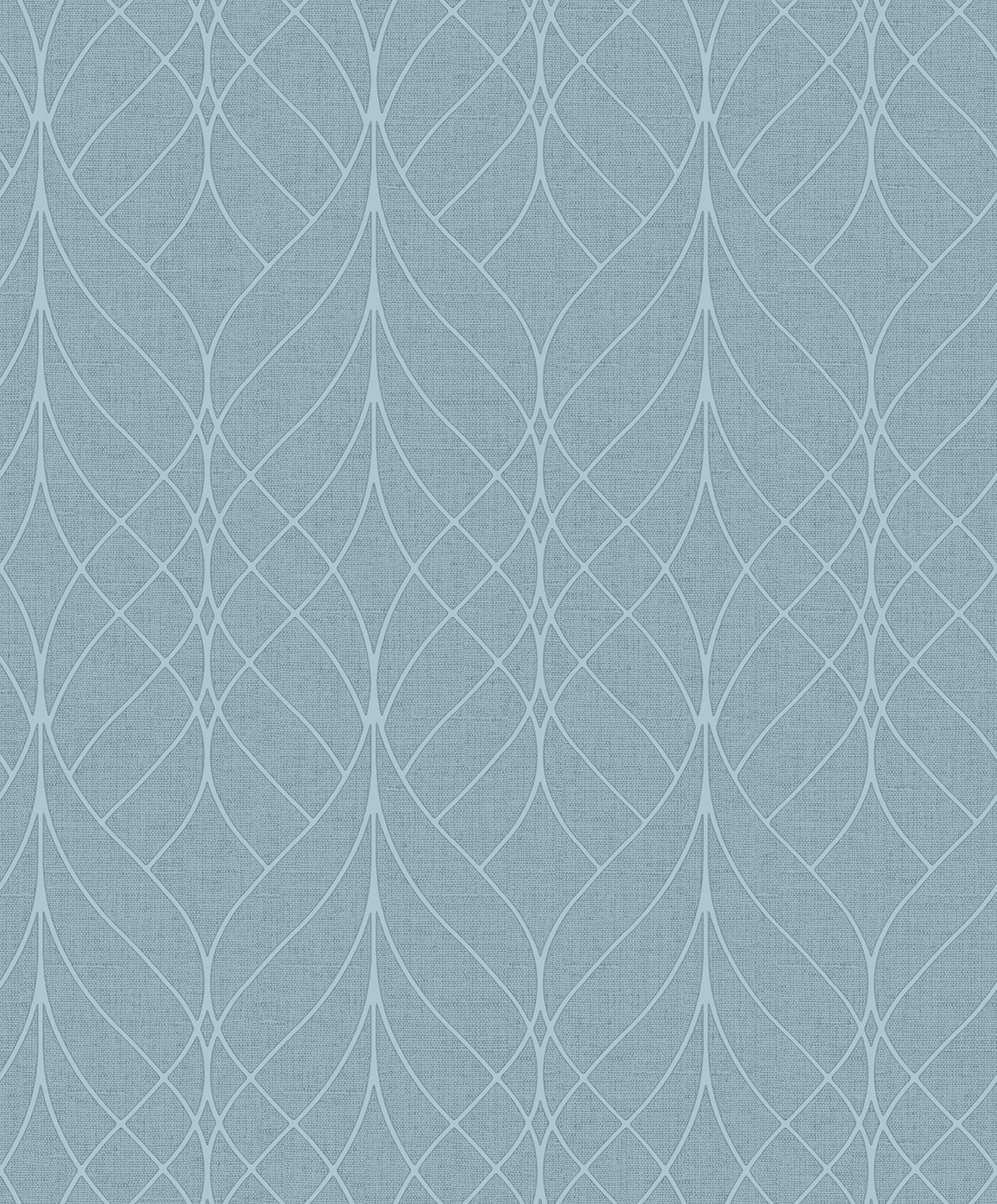 Advantage Hartley Blue Geo Wallpaper