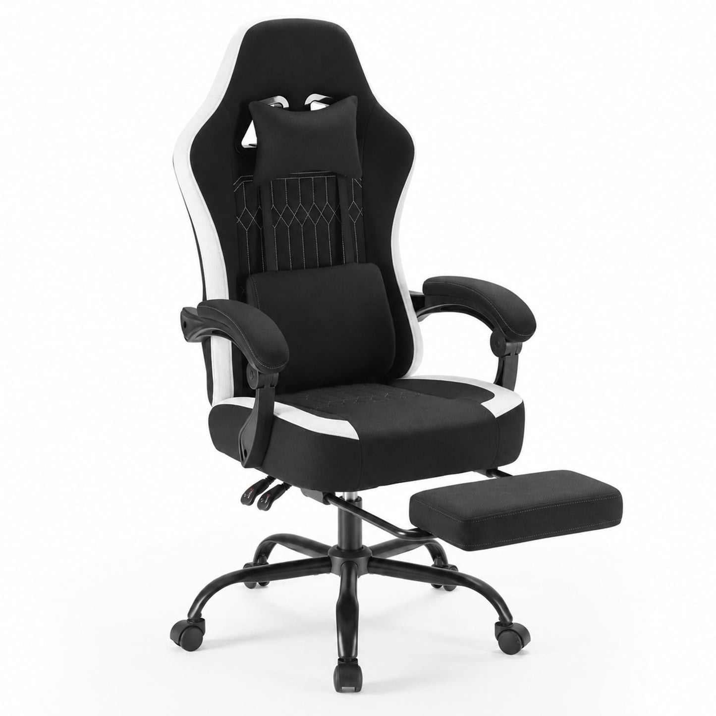 Alvantor Gaming Chair, Computer Office Chair with Linkage Armrests and Footrest, High Back Ergonomic Computer Chair with Lumbar Support Task Chair with Footrest