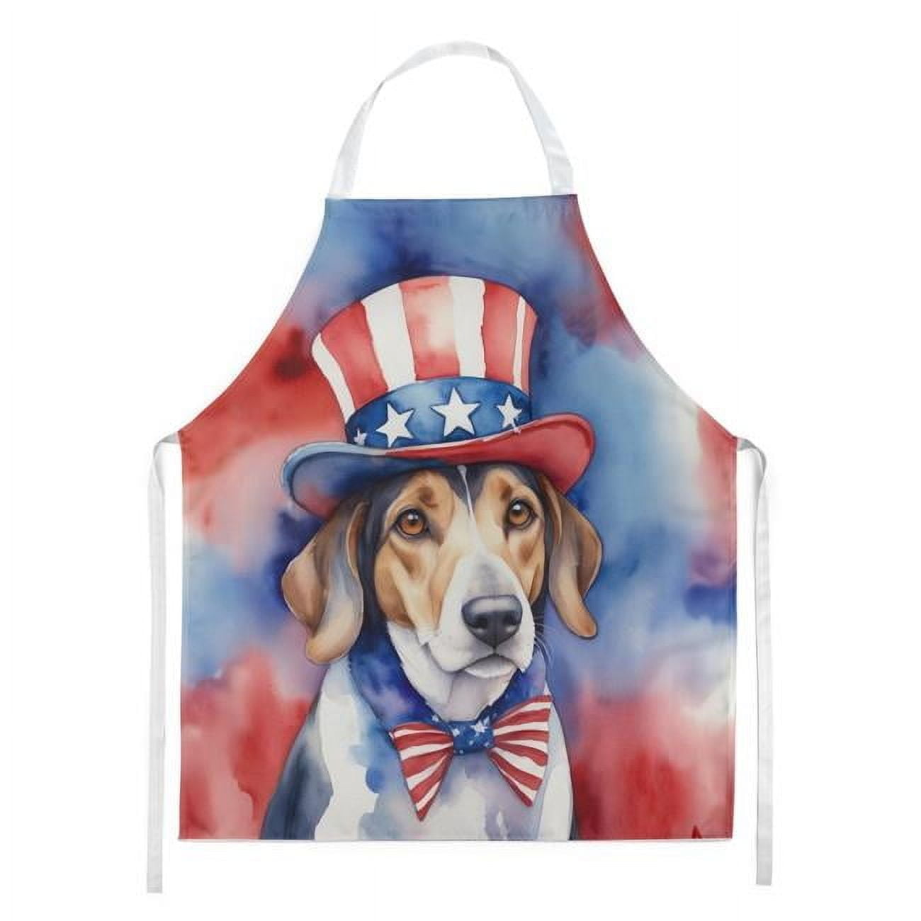 American Foxhound Patriotic American Apron 27 in x 30 in