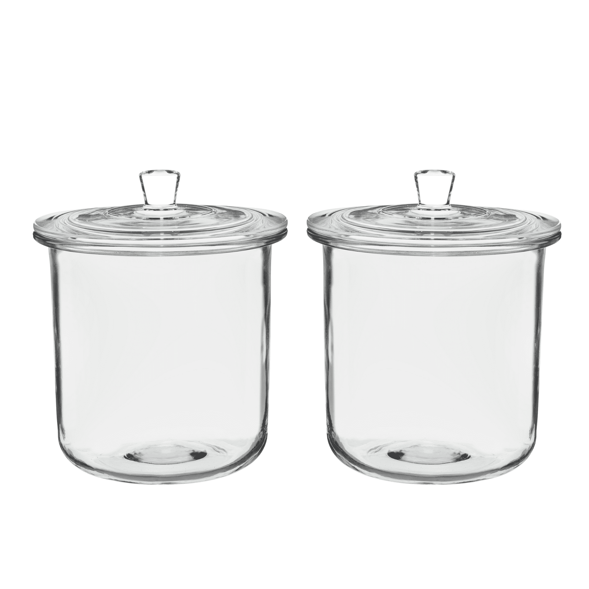 Anchor Hocking Goode Sundry 3 Quart Glass Jar with Lid, 2 Pack