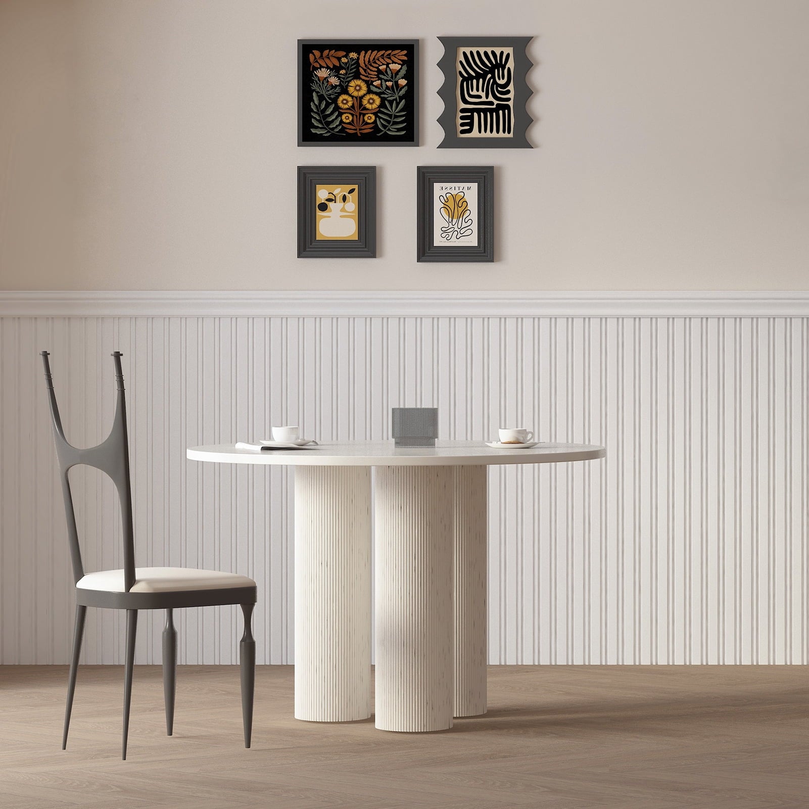Art3dwallpanel DIY Board & Batten Wall Kit - 9.84" W x 37.8" L Polystyrene Wainscoting Panels for Instant Room Makeover,Easy Installayion,, 31 Sq Ft/Box