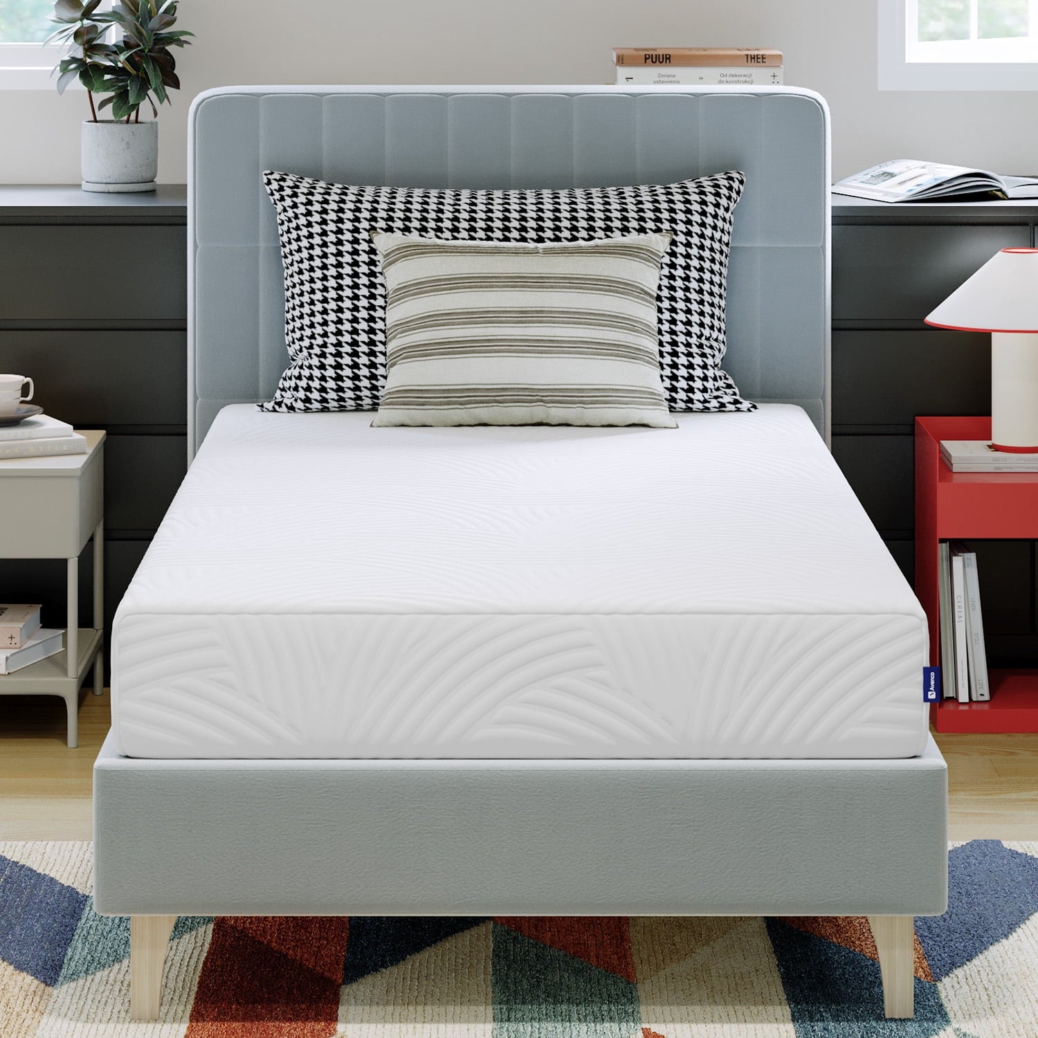 Avenco Universe 8" Twin Size Adult Gel Infused Memory Foam Cooling Comfort Mattress in a Box