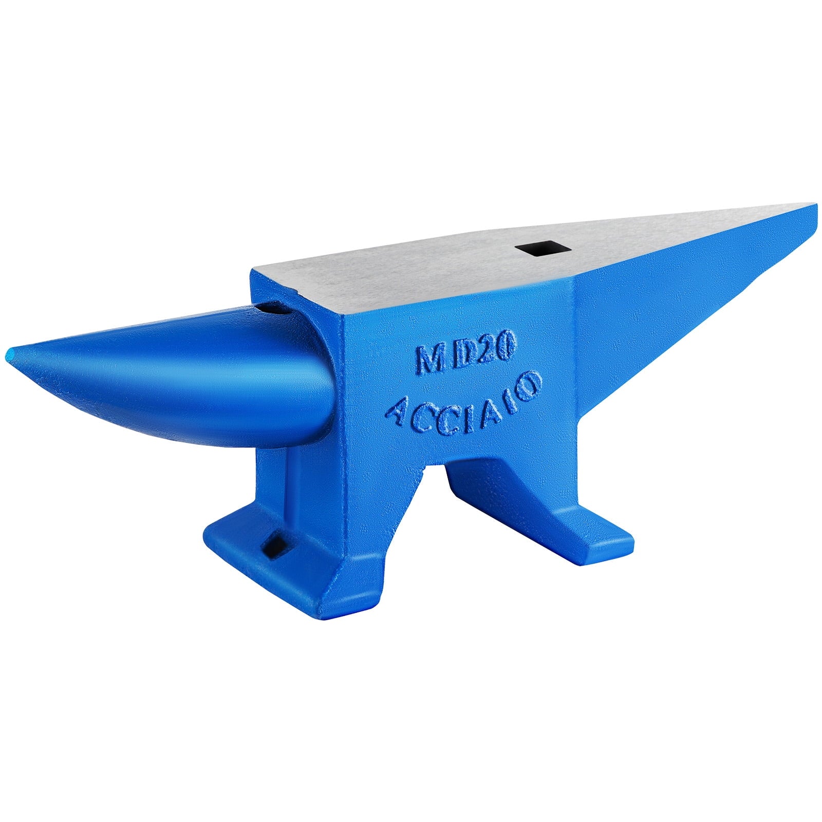 BENTISM Single Horn Anvil 44Lbs, Steel Anvil Blacksmith for Sale Forge Tools and Equipment Anvil Rugged Round and Square Hole Horn Metalsmith Blacksmith Tool