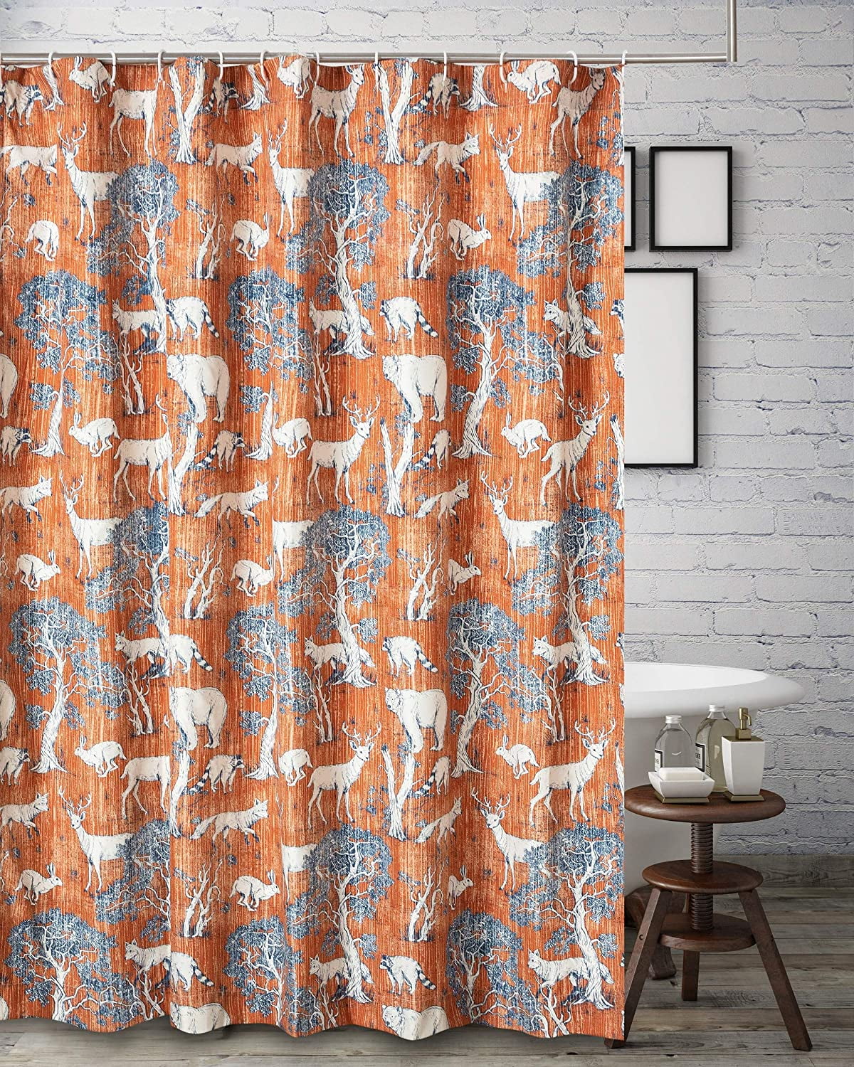 Barefoot Bungalow Menagerie Bath and Shower Curtain