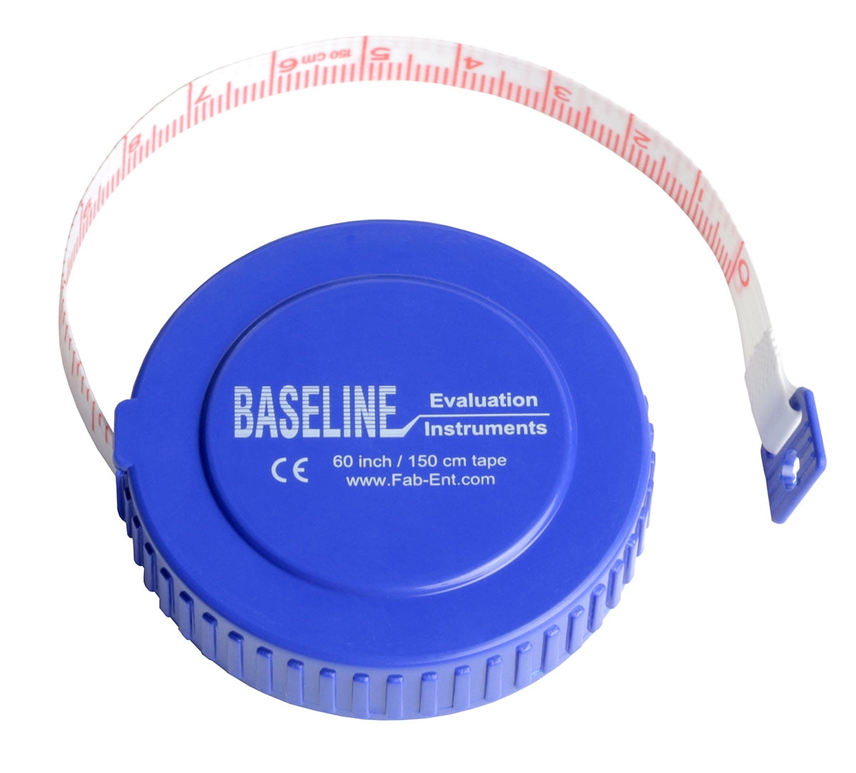 Baseline woven measurement tape with push-button retractor, 60", 25 each
