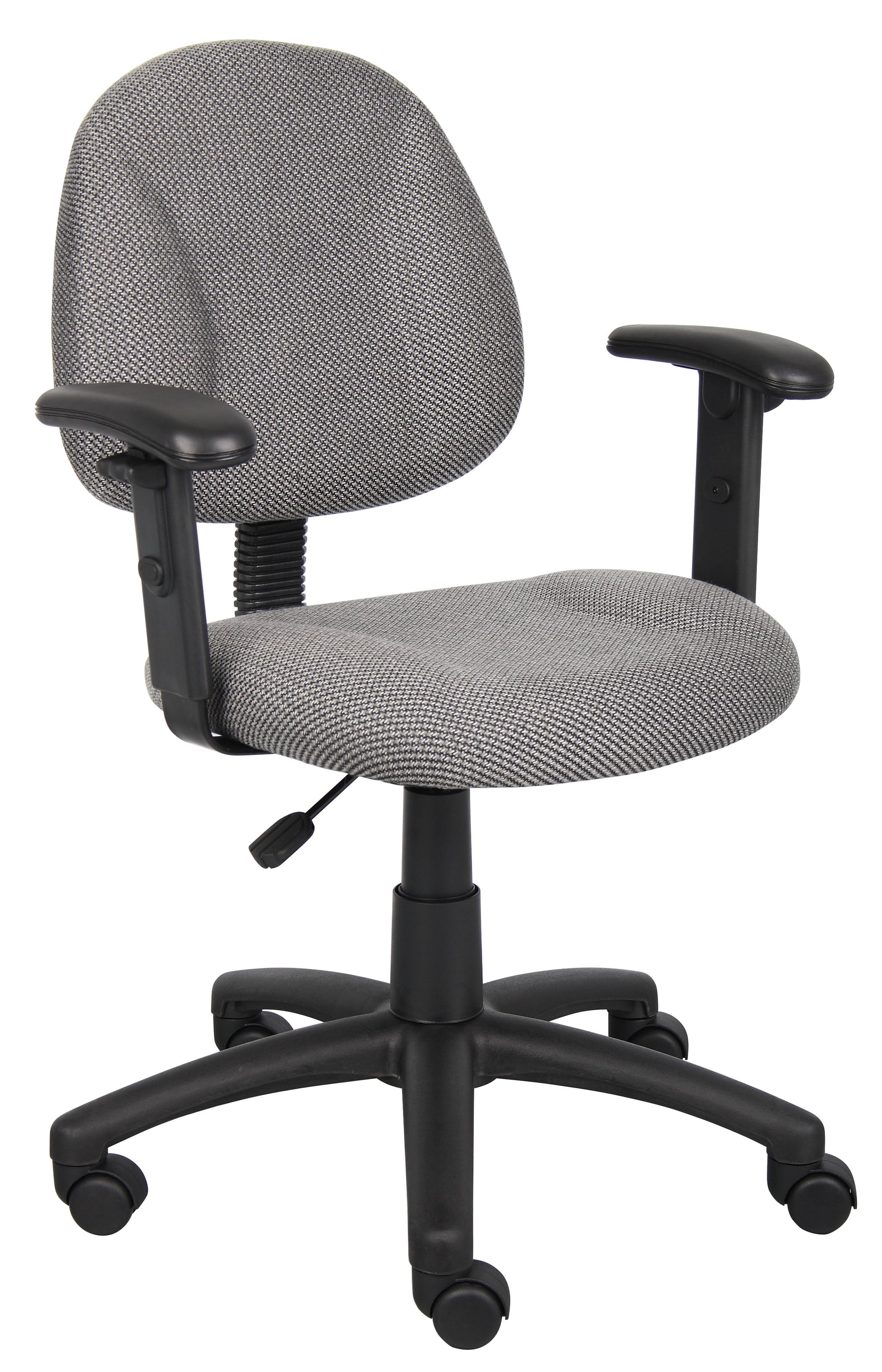 Boss Office Products B316-GY Beyond Basics Adjustable Office Task Chair with Adjustable Arms, Grey