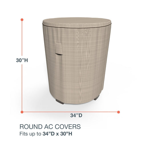 Budge Industries StormBlockâ„¢ Mojave Round Air Conditioner Cover - 34 diam. x 30H in.