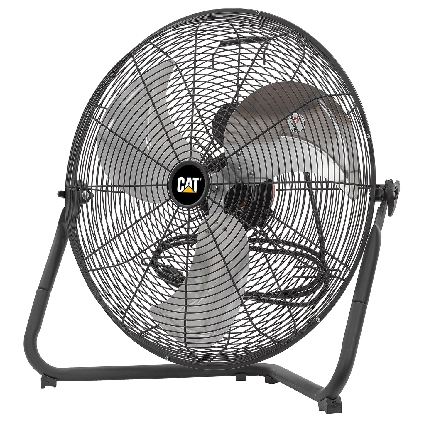 CaterpillarÂ® Fan 20" High-Velocity 3-Speed Metal Floor Fan, 5000 CFM, Black
