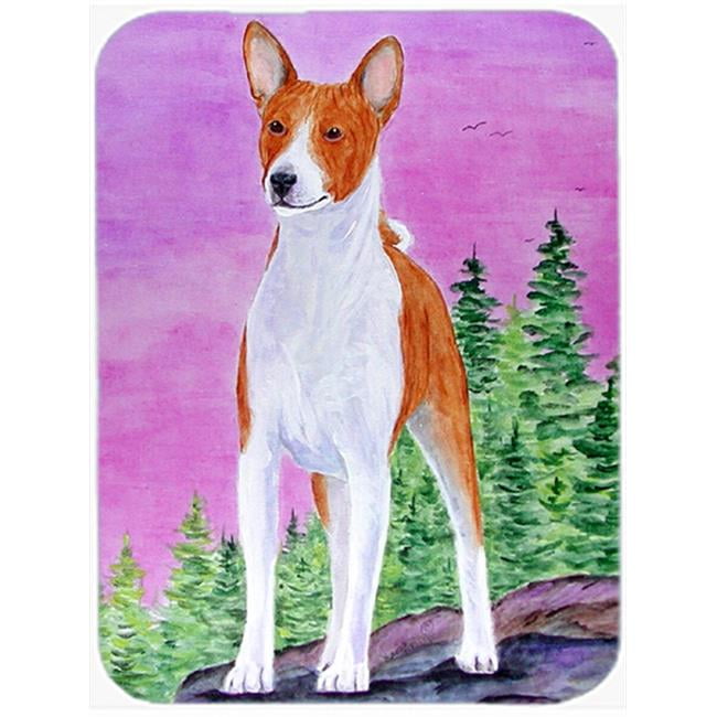 Caroline's Treasures SS8611LCB Basenji Glass Cutting Board Large, 12H x 16W, multicolor