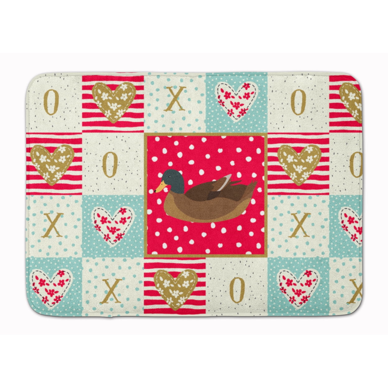 Khaki Campbell Duck Love Machine Washable Memory Foam Mat