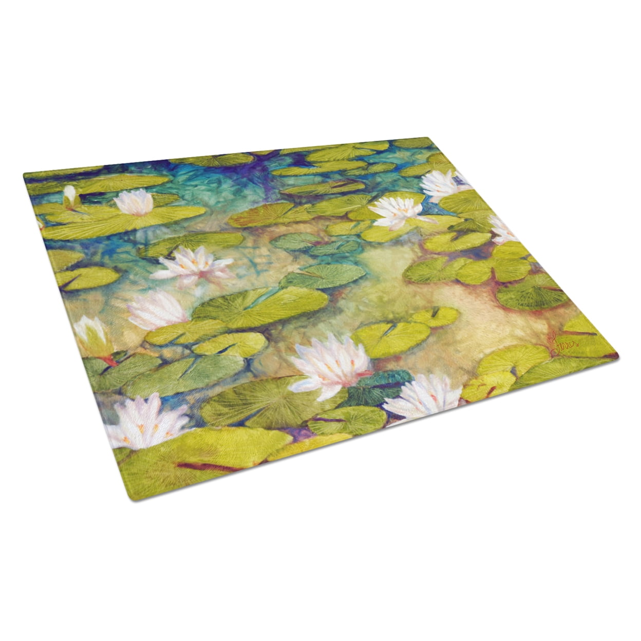 Carolines Treasures FHC1001LCB Glass Cutting Board Large, 12H x 16W, multicolor