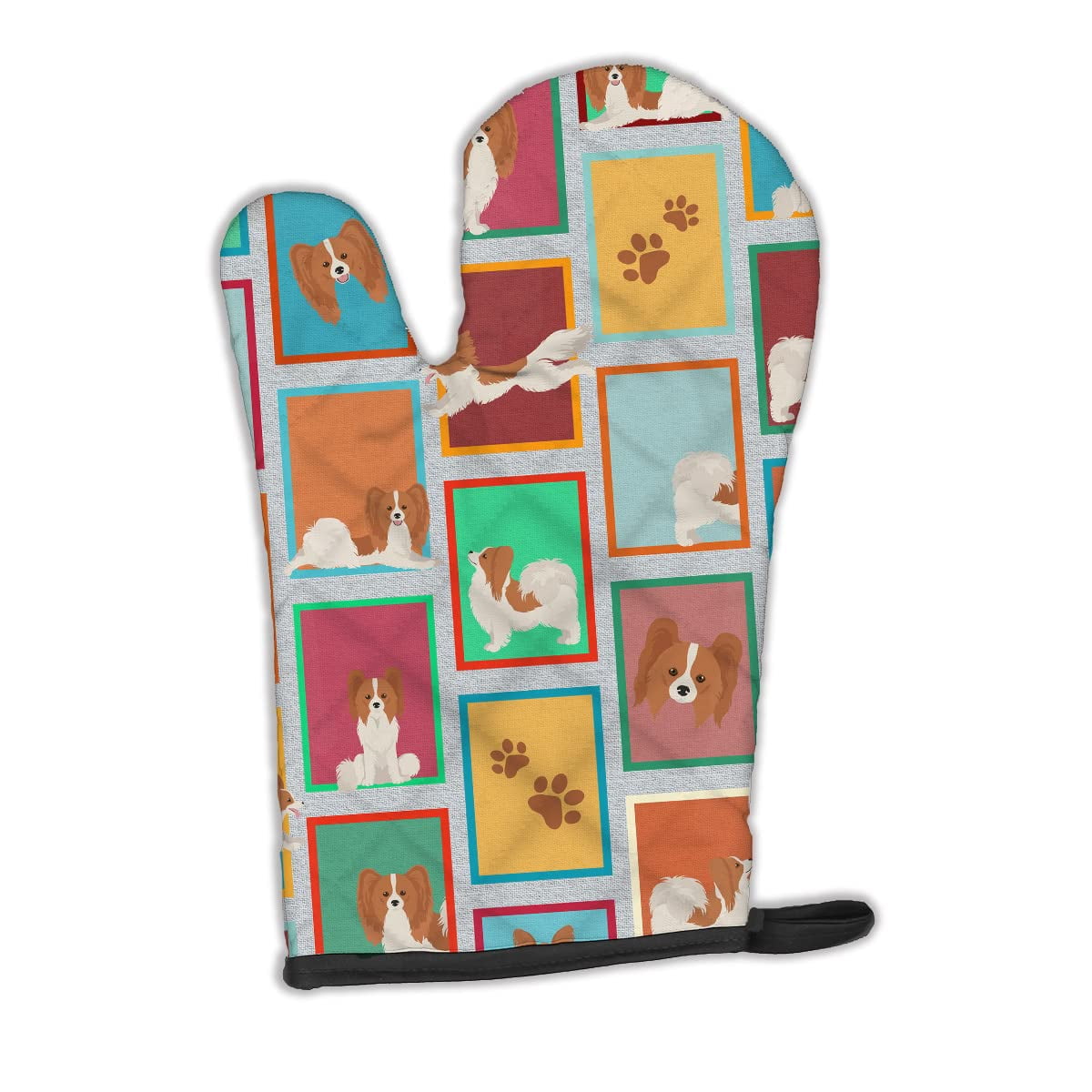 Lots of Italian Greyhound Oven Mitt 8.5 in x 12 in