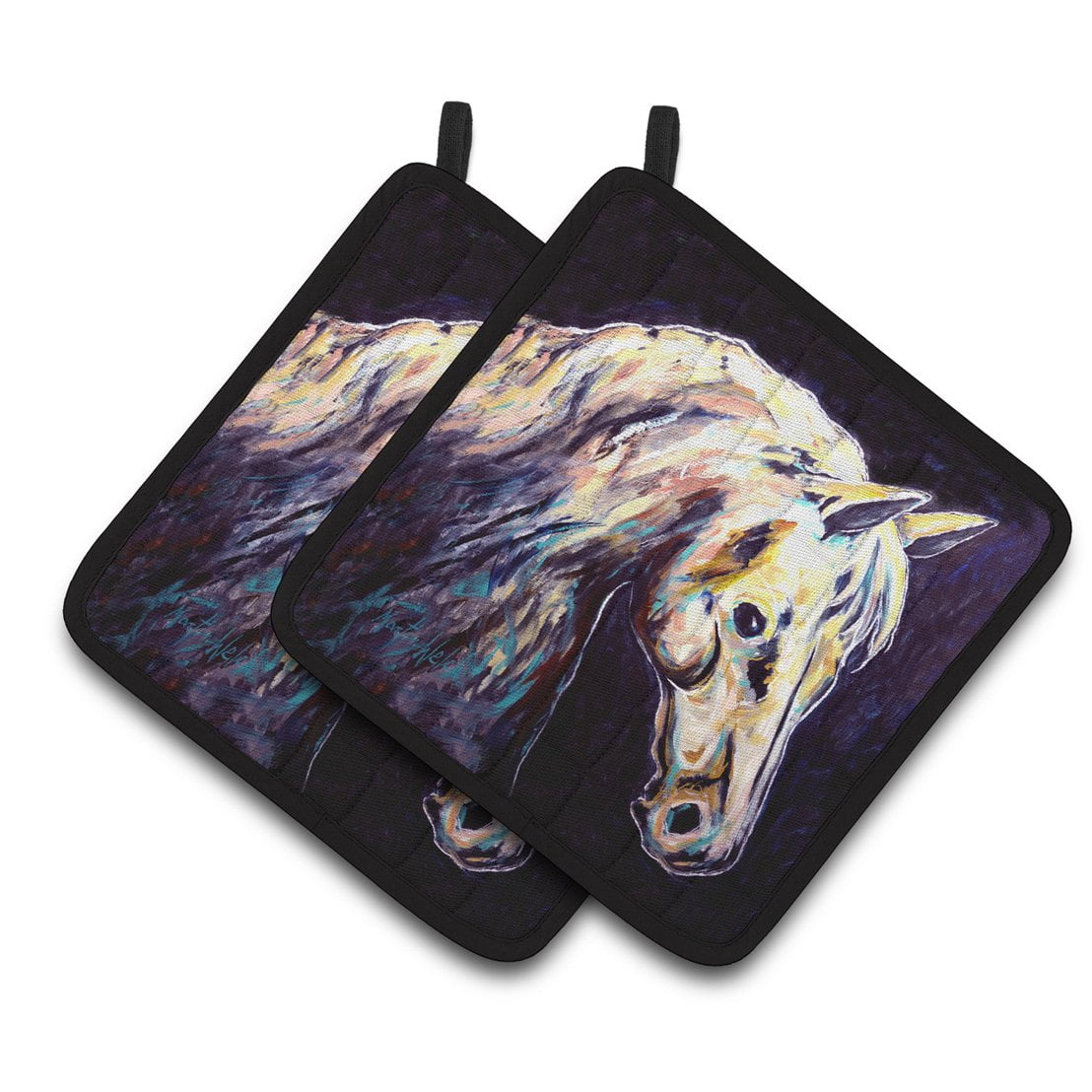 Knight Horse Pair of Pot Holders