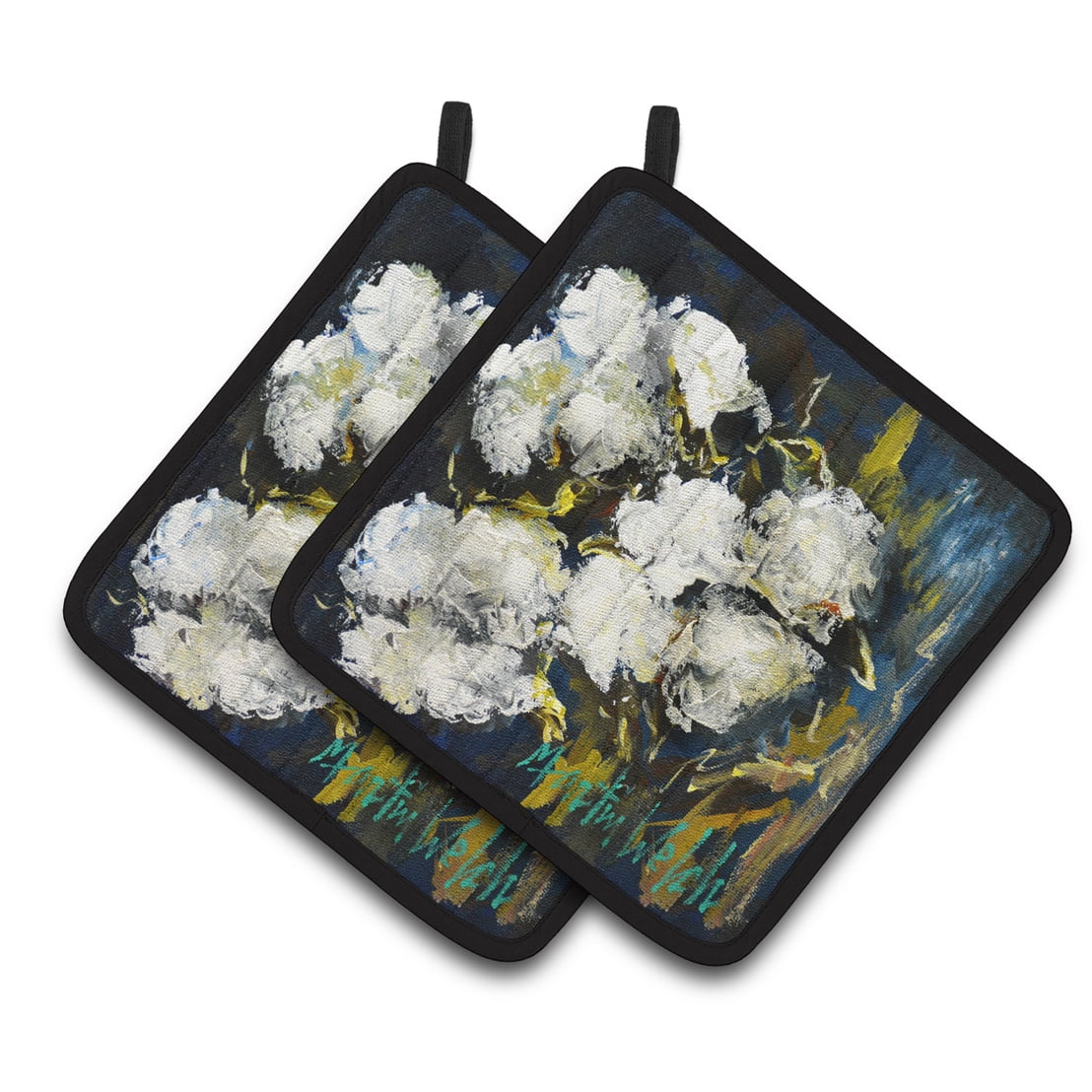 Carolines Treasures MW1357PTHD Three Boll Cotton Pair of Pot Holders