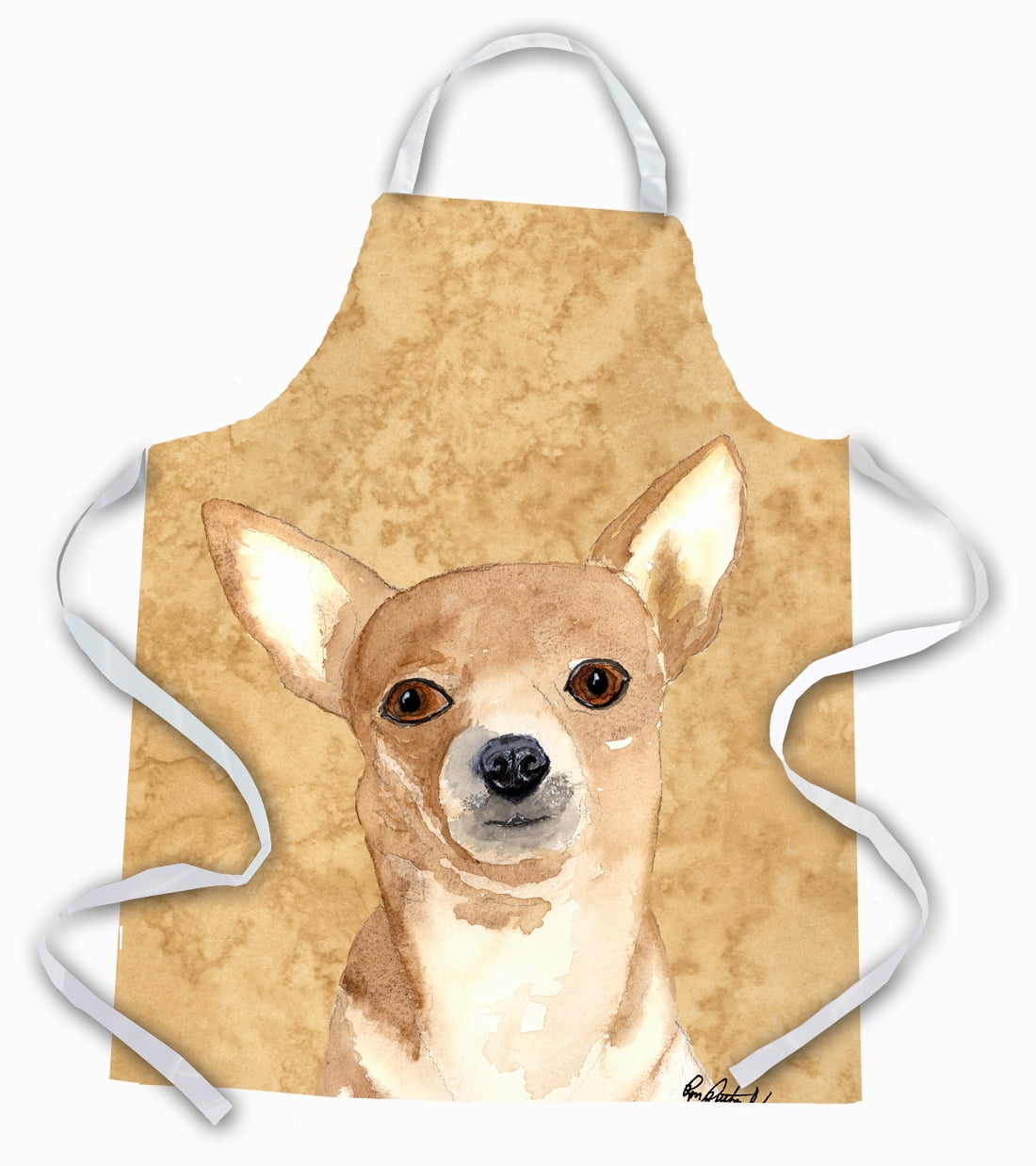 Carolines Treasures RDR3020APRON Chihuahua Wipe your Paws Apron Large multicolor