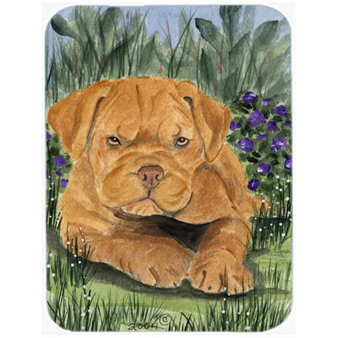 Carolines Treasures SS8032LCB Dogue de Bordeaux Glass Cutting Board Large, 12H x 16W, multicolor
