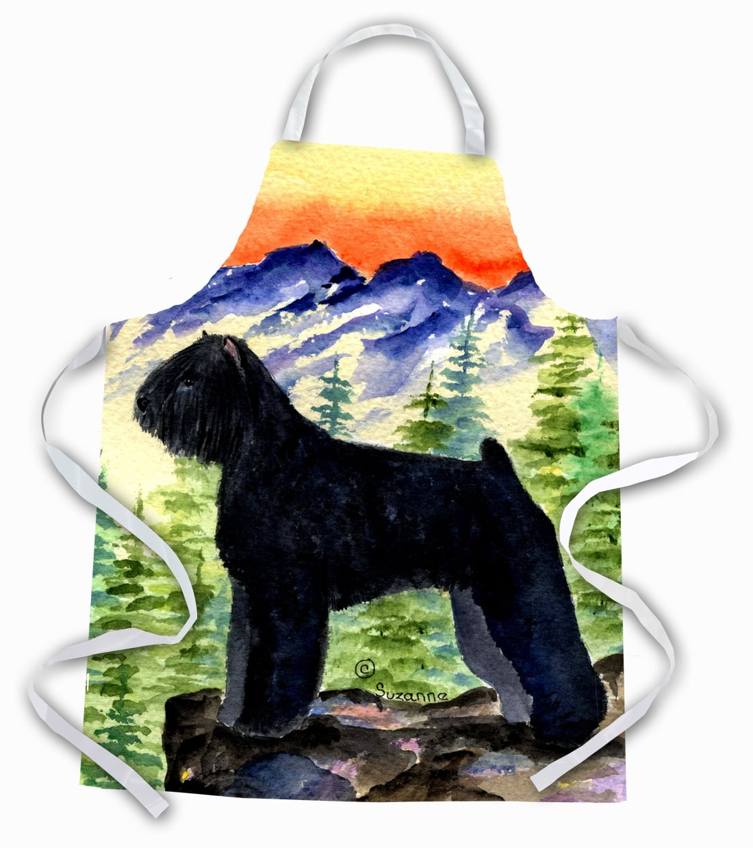 Carolines Treasures SS8286APRON Bouvier des Flandres Apron Large multicolor