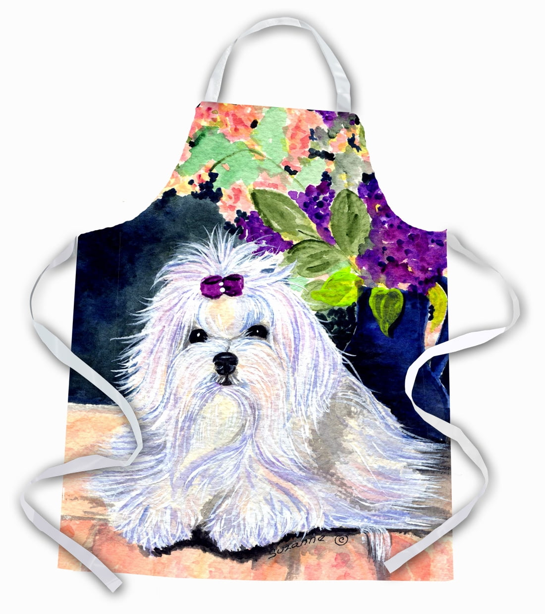Carolines Treasures SS8287APRON Maltese Apron Large multicolor