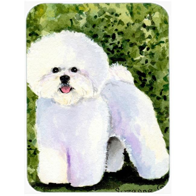 Carolines Treasures SS8712LCB Bichon Frise Glass Cutting Board Large, 12H x 16W, multicolor