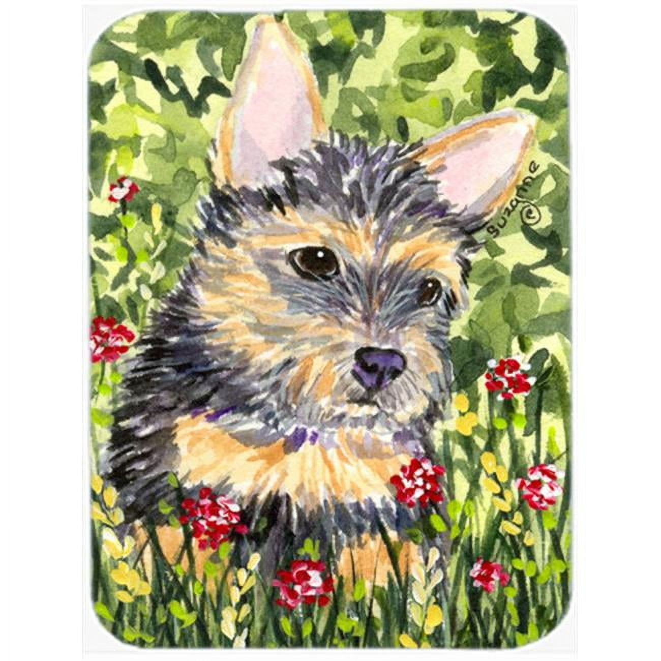 Carolines Treasures SS8893LCB Norwich Terrier Glass Cutting Board Large, 12H x 16W, multicolor