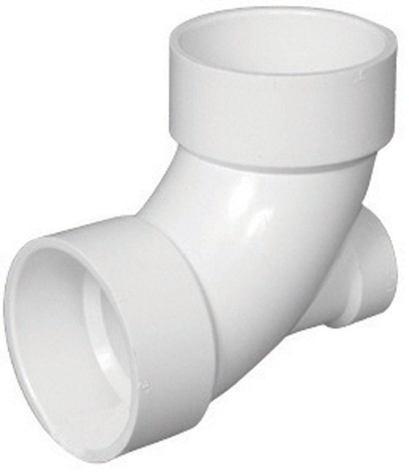 Charlotte Pipe Schedule 40 3 in. Hub x 3 in. Dia. Hub PVC Elbow