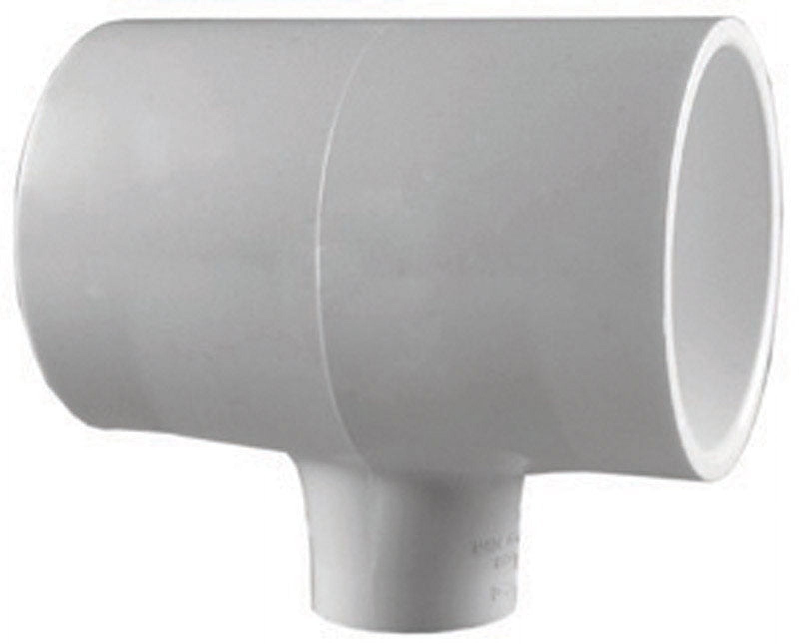 Charlotte Pipe Schedule 40 4 in. Slip x 4 in. Dia. Slip PVC Reducing Tee