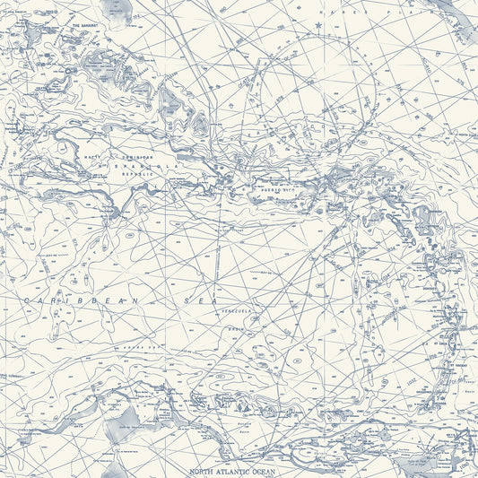 Chesapeake Charts Navy Nautical Chart Wallpaper