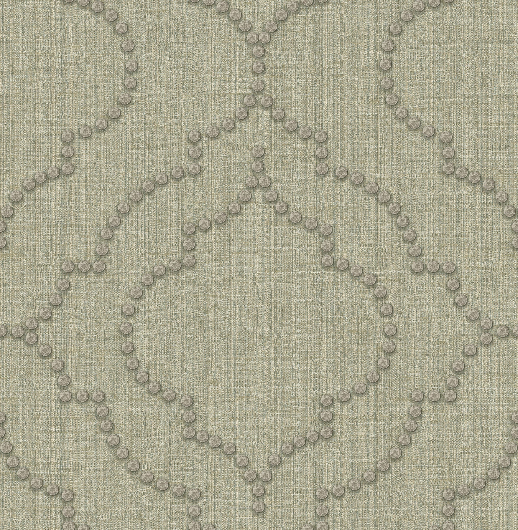 Chesapeake Chelsea Teal Quatrefoil Wallpaper