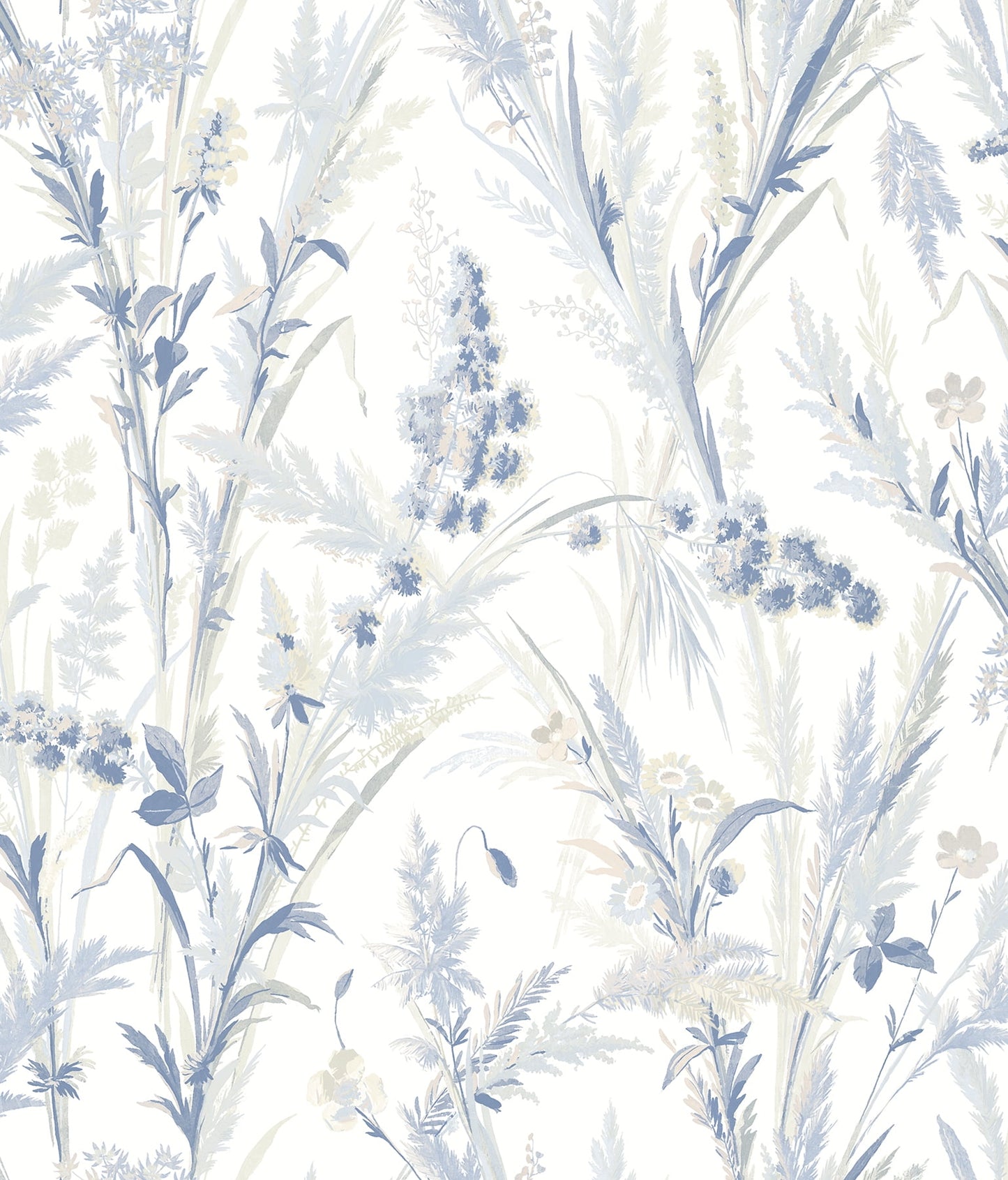 Chesapeake Hillaire Navy Meadow Wallpaper
