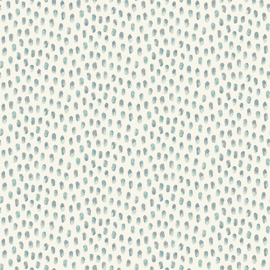 Chesapeake Sand Drips Aqua Painted Dots Wallpaper