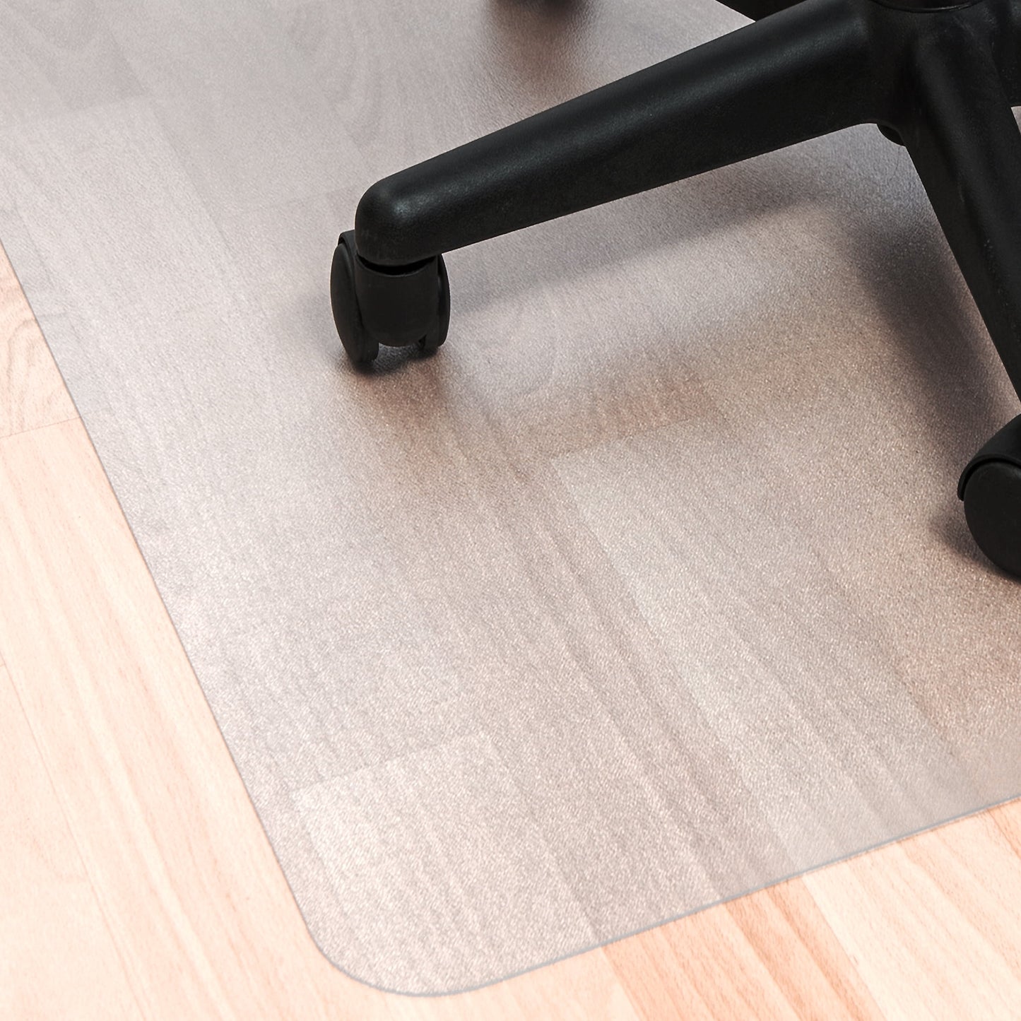 CleartexÂ® Recycled Rectangular Chair Mat with Anti-Slip Backing For Hard Floors - 30" x 48"