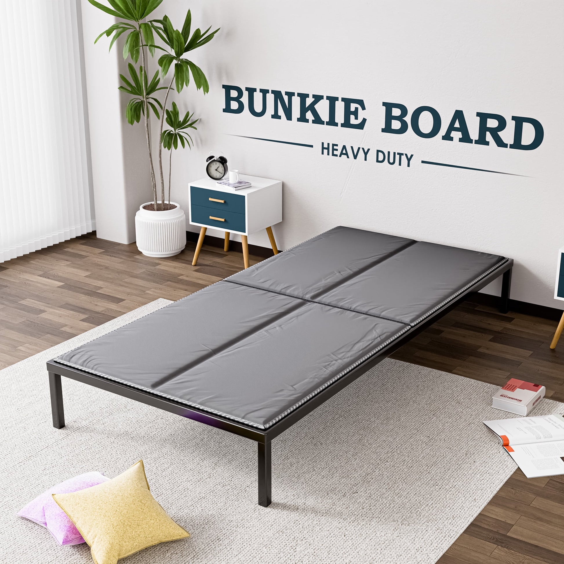 Continental Sleep, 15mm Bunkie Board Twin XL 38x80, Heavy Duty Under Mattress Support, Low Profile Bed Support Board for Slatted bed frame, No Box Spring Needed, Noise Free, Non-Slip