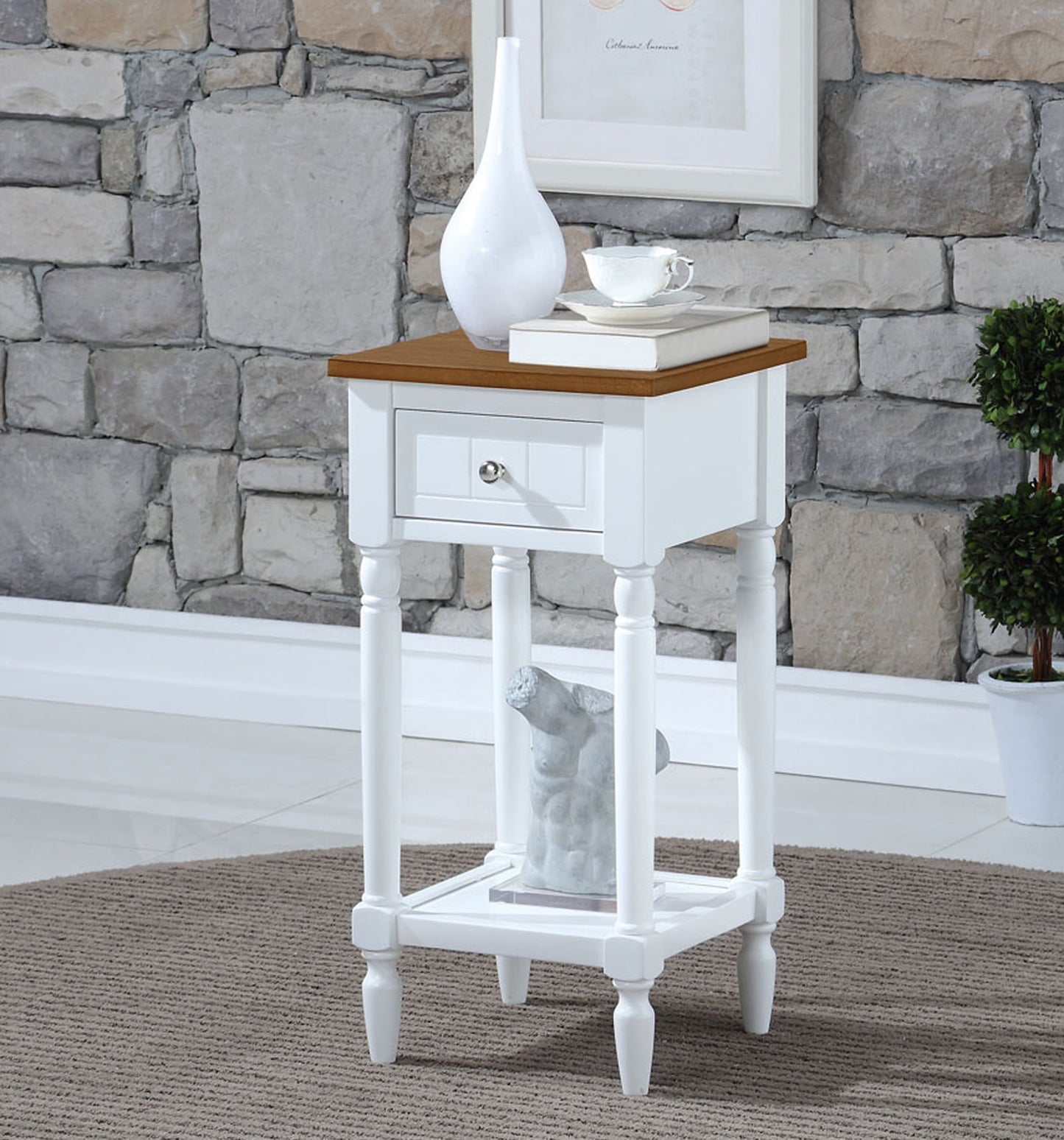 Convenience Concepts French Country Khloe Accent Table, Multiple Finishes