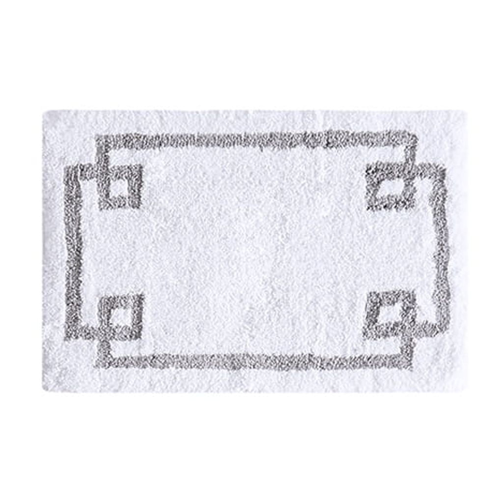 Cotton Tufted Bath Rug 20x30 Inches 100% Cotton Hotel Style Soft Bathroom Mat OEKOâ€‘TEX Certified Nonâ€‘Slip Latex Backing Machine Washable