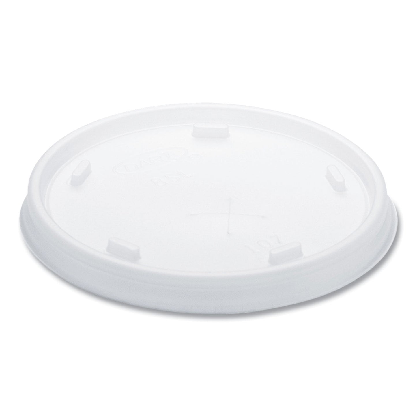 DartÂ® Plastic Cold Cup Lids, Fits 8 Oz To 9 Oz Cups, Translucent, 100 Pack, 10 Packs/carton