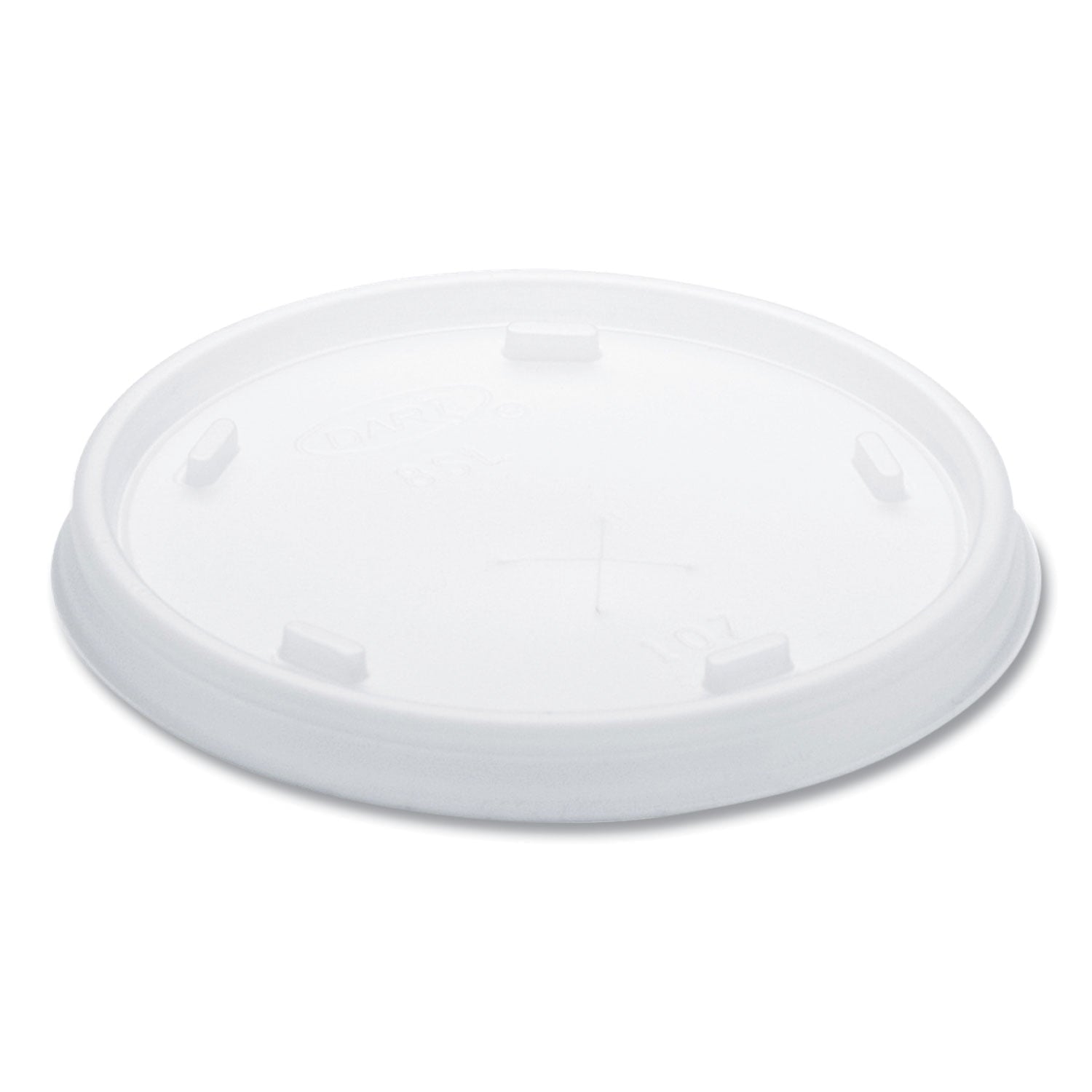 DartÂ® Plastic Cold Cup Lids, Fits 8 Oz To 9 Oz Cups, Translucent, 100 Pack, 10 Packs/carton