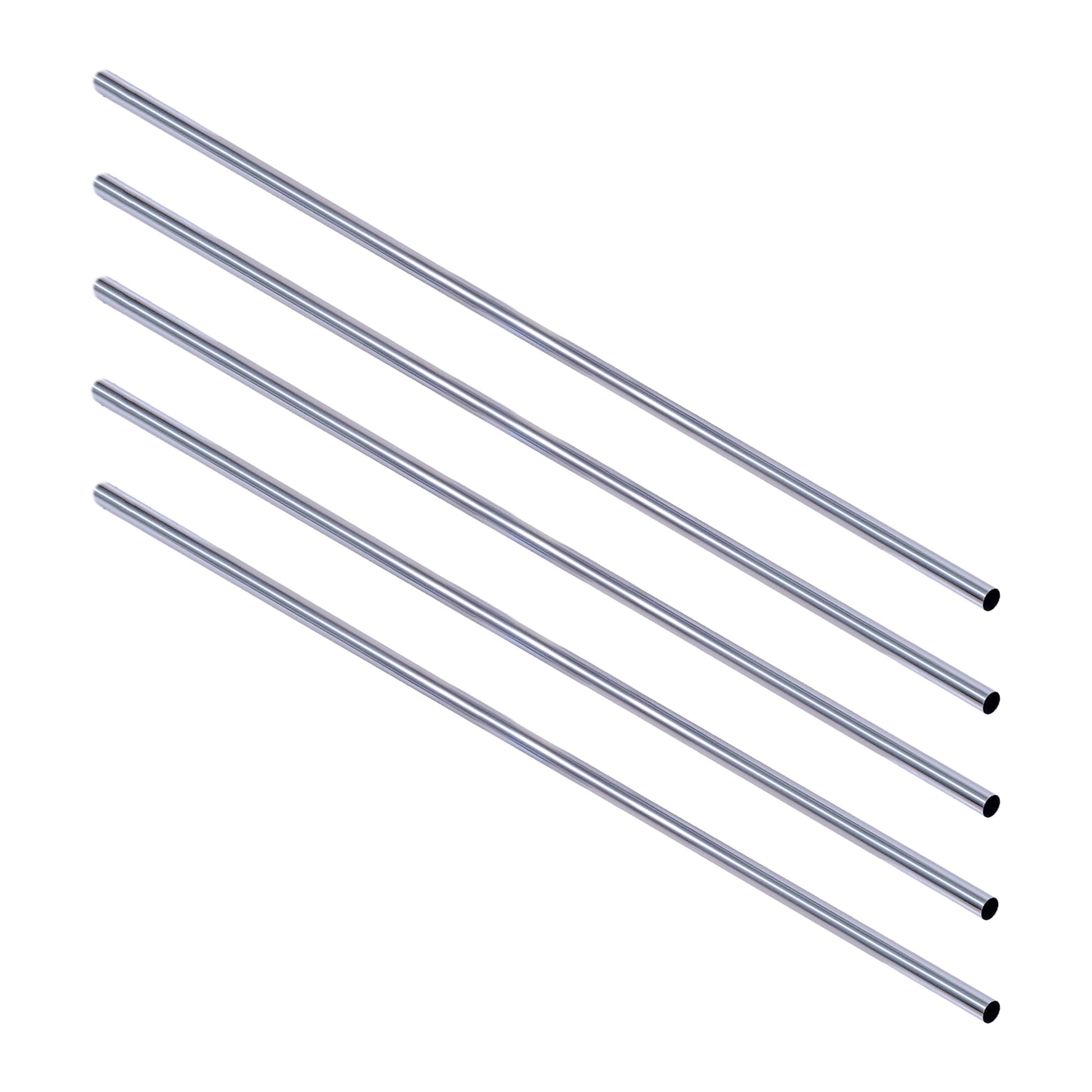 Design House 559146 72-inch Stainless Steel Shower Rod 5-Pack Polished Chrome