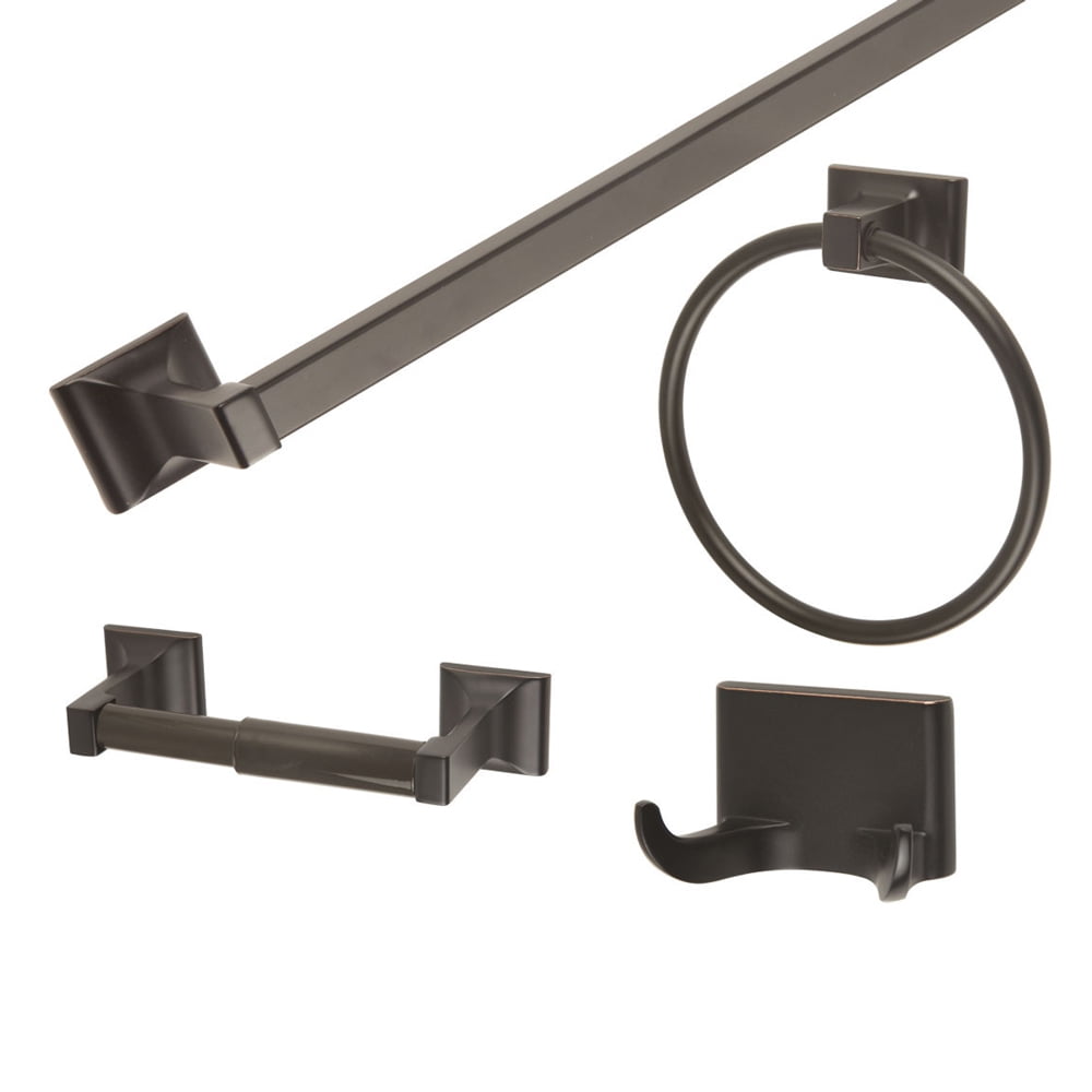 Design House Millbridge Kit ClÃ¡sico de Accesorios para BaÃ±o de 4 Piezas