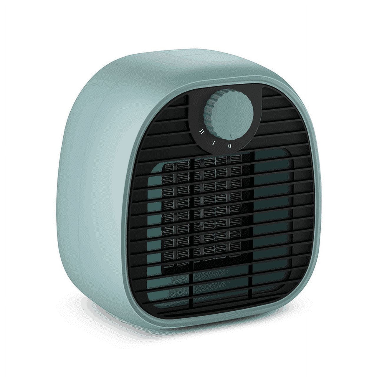 Desktop Electric Space Heater 1000W for Bedroom Office, Green