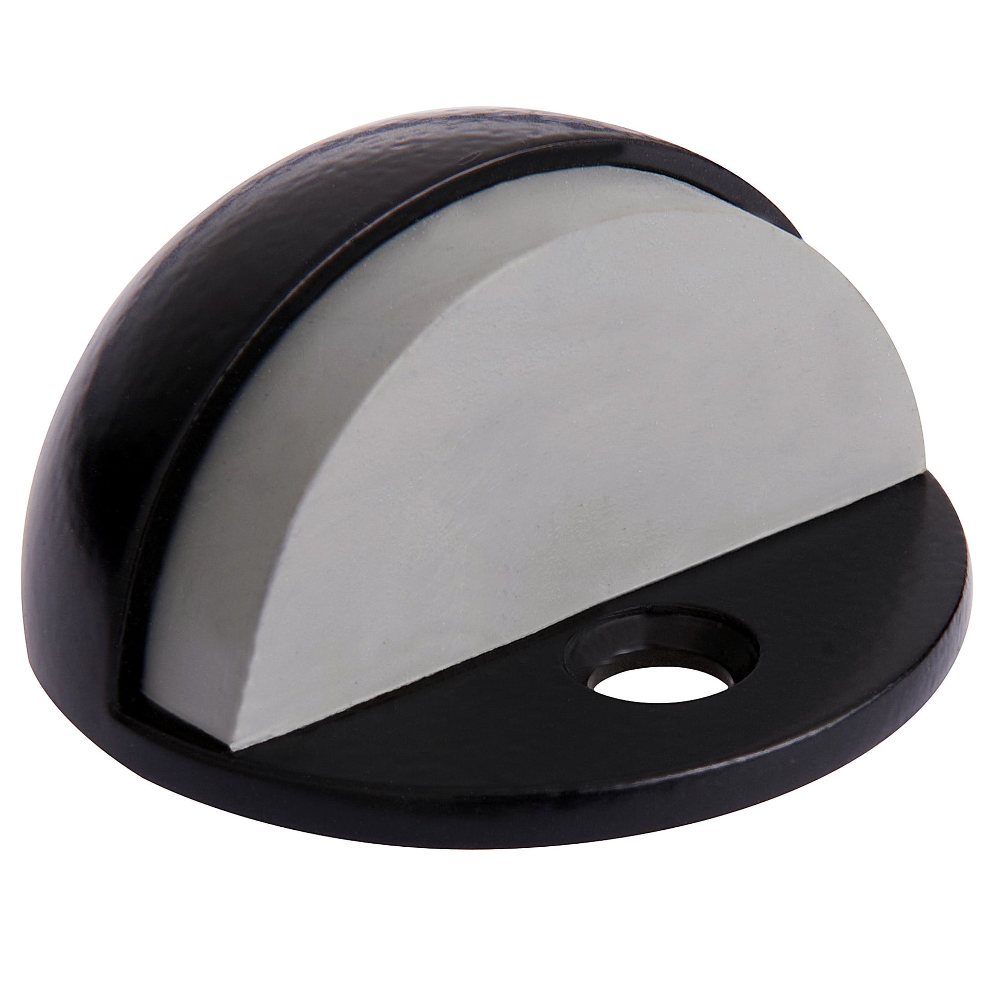 Dome Door Stop Wall Protectors with Rubber Stopper â€“ Matte Black Floor Mounted Door Stoppers 10-Pack â€“ Design House, 188375