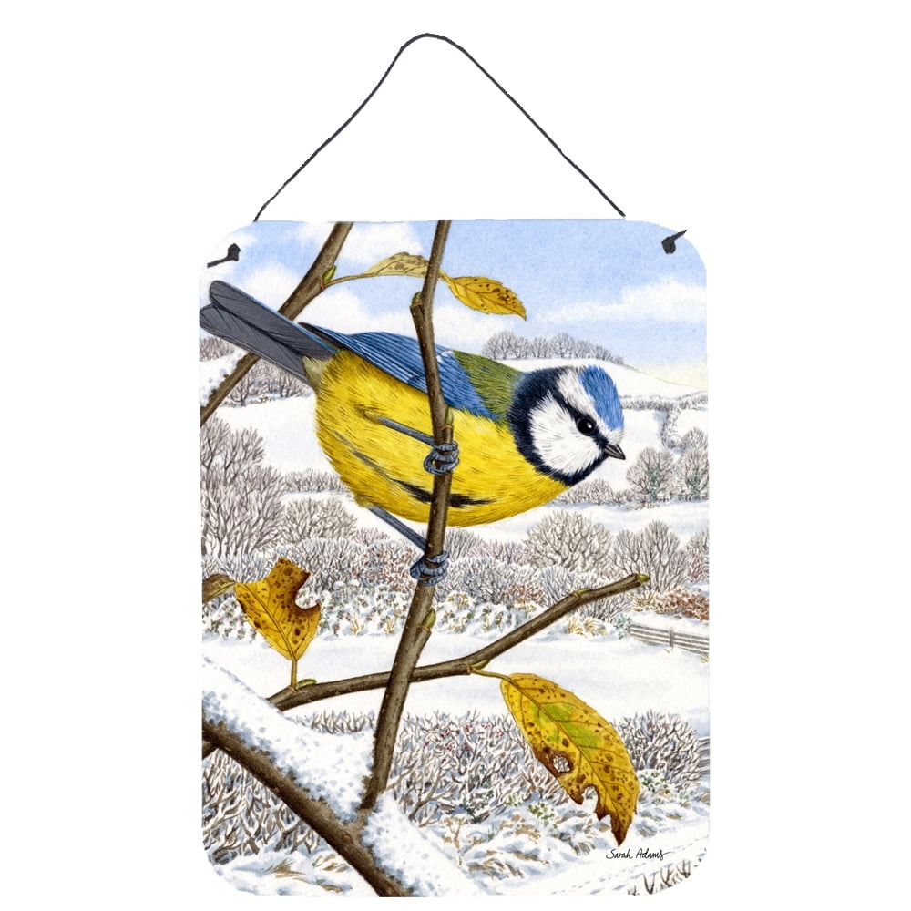 Eurasian Blue Tits Bird Wall or Door Hanging Prints