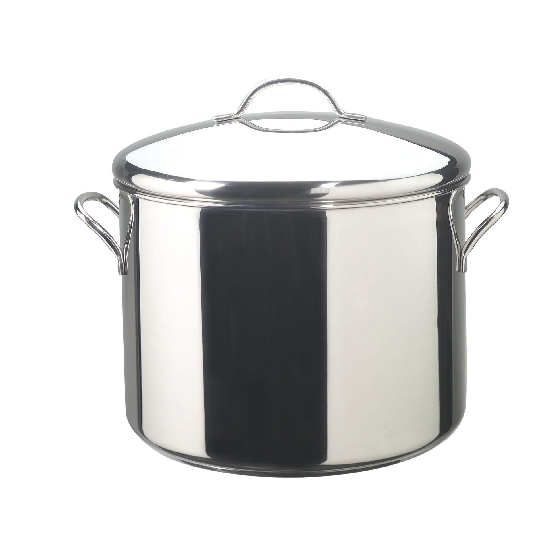 Farberware Classic Series 16 Quart Large Stainless Steel Stockpot with Lid, Induction Compatible, Metal Utensil and Dishwasher Safe, Stainless Steel