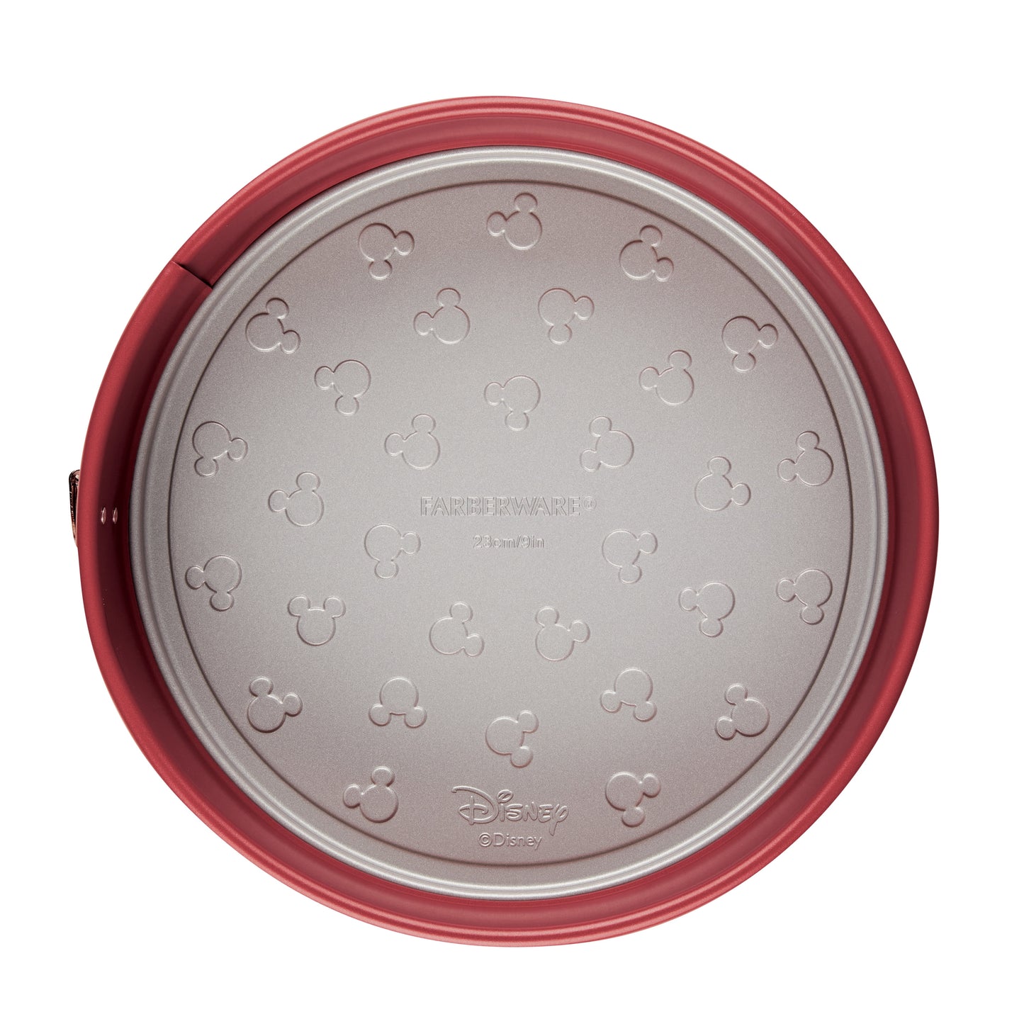 Farberware Disney Bake with Mickey Mouse 9 Inch Nonstick Round Springform Pan, Dishwasher Safe and Oven Safe to 450Â°F, Red
